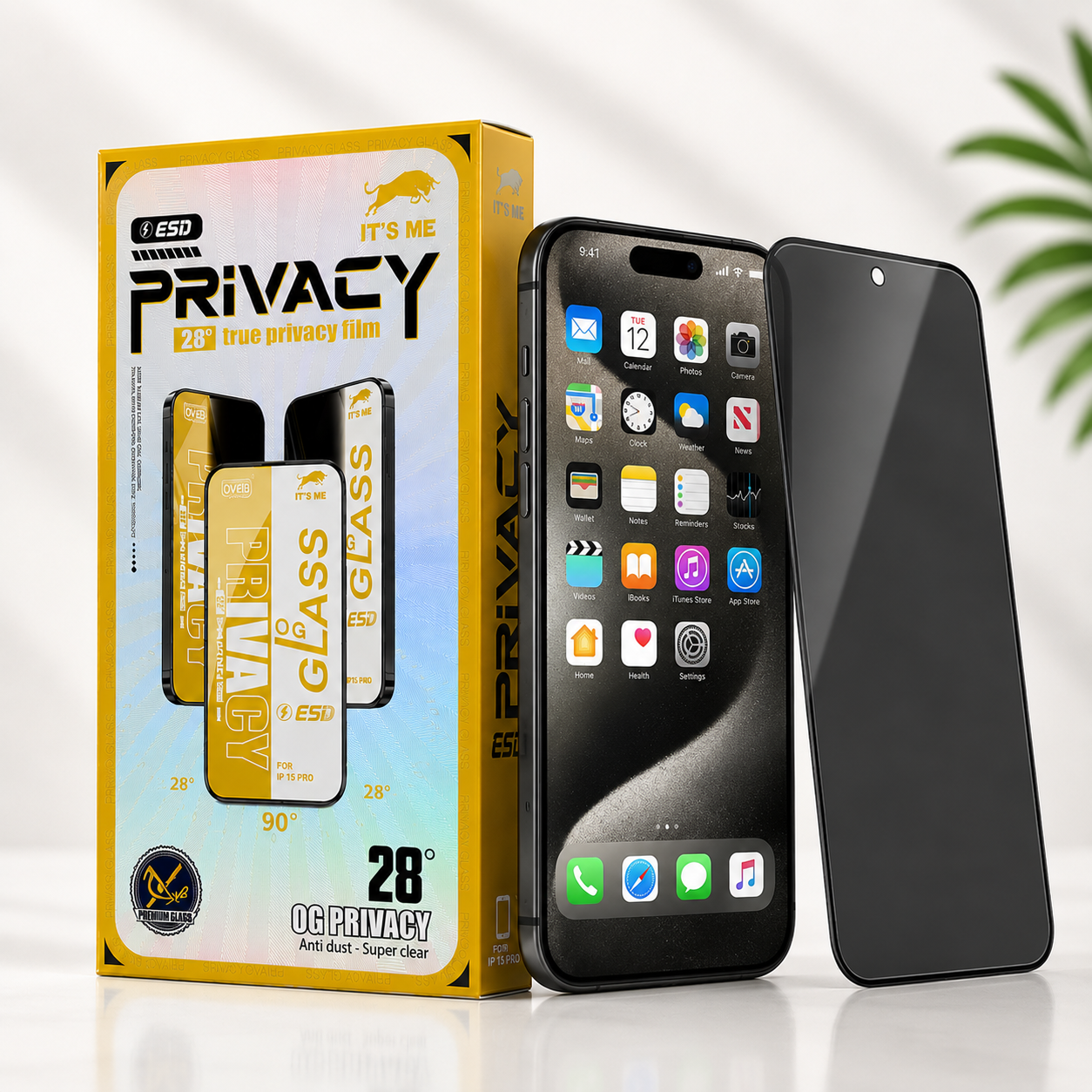 Iphone 15 Pro Privacy Screen Protector