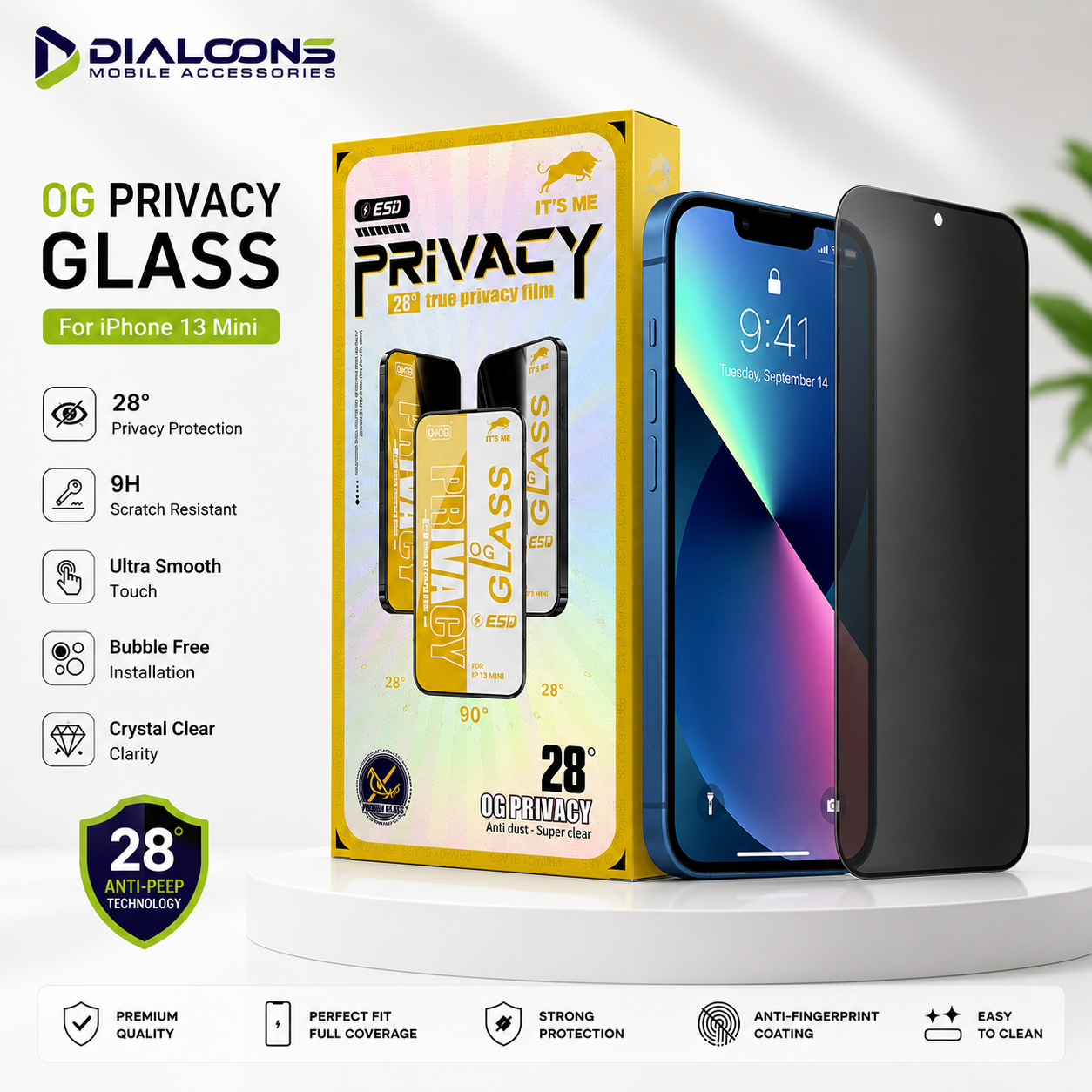 Iphone 13 Mini Privacy Screen Protector