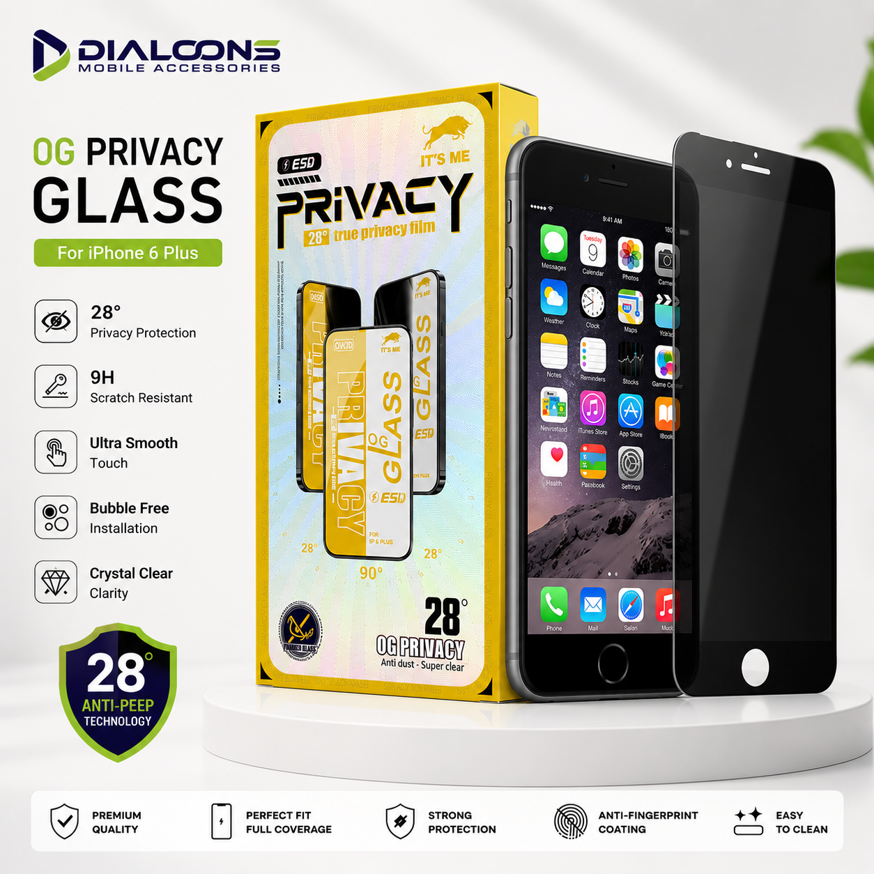 Iphone 6 Plus Privacy Screen Protector