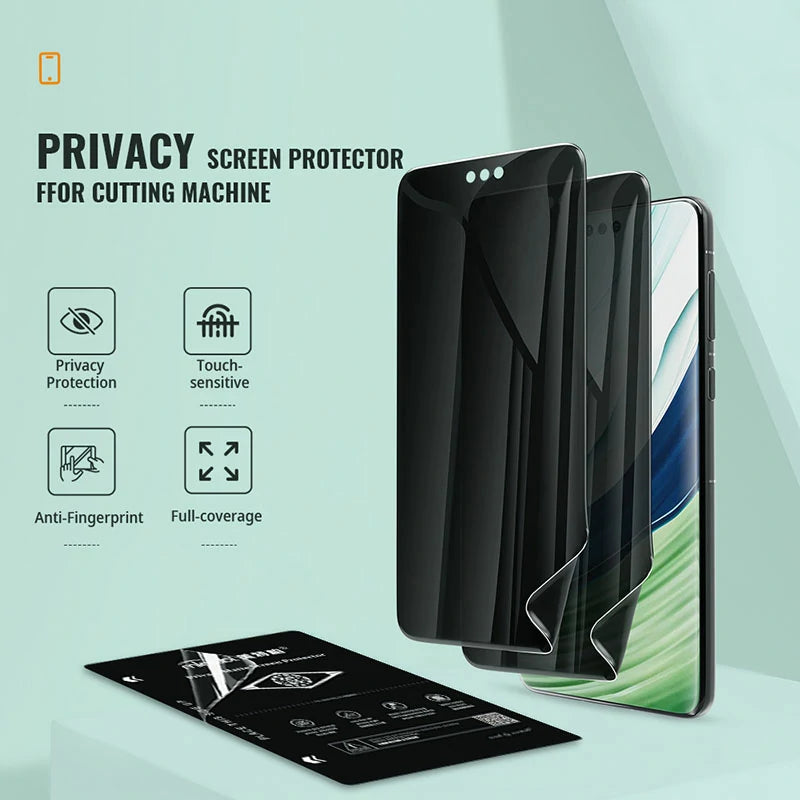 Anti-Spy Matte Privacy Sheet, HD Clear Privacy Sheet with Fingerprint Working