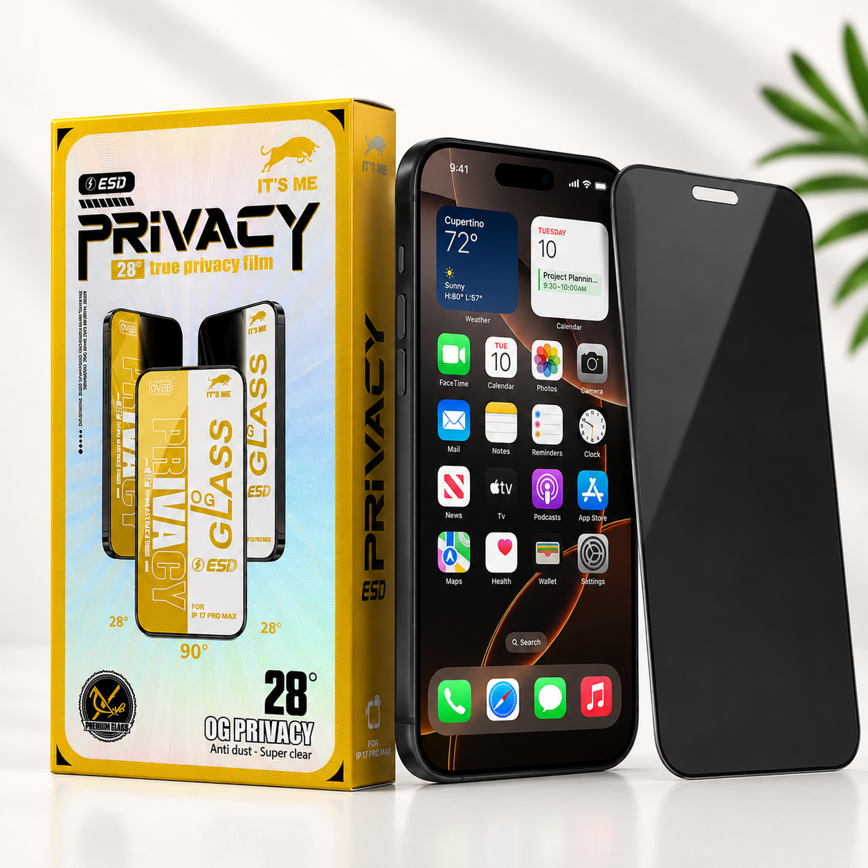 Iphone 17 Pro Max Privacy Screen Protector