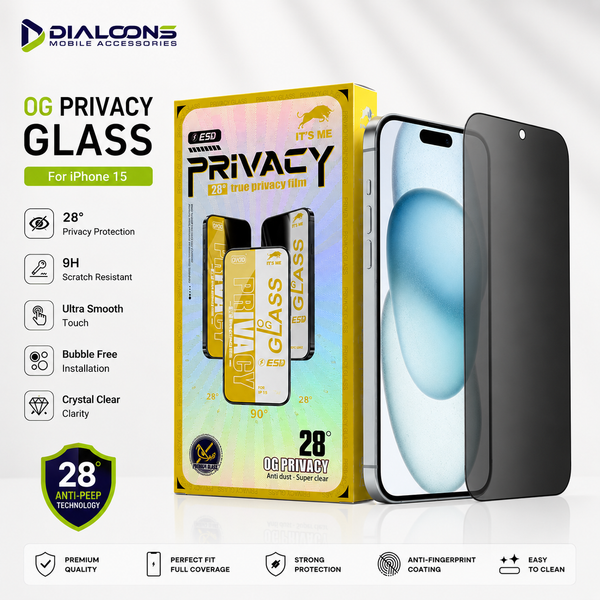 Iphone 15 Privacy Screen Protector