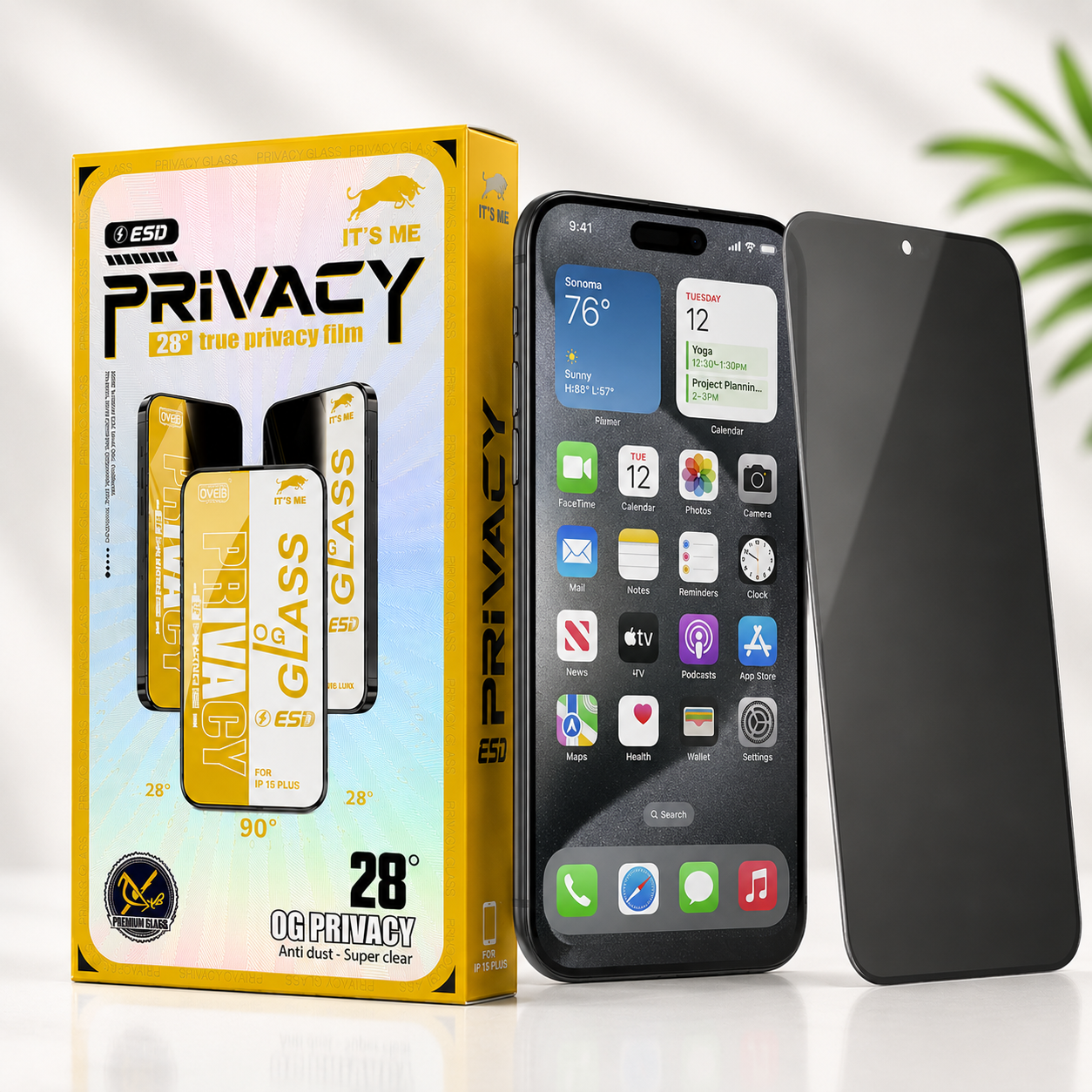 Iphone 15 Plus Privacy Screen Protector