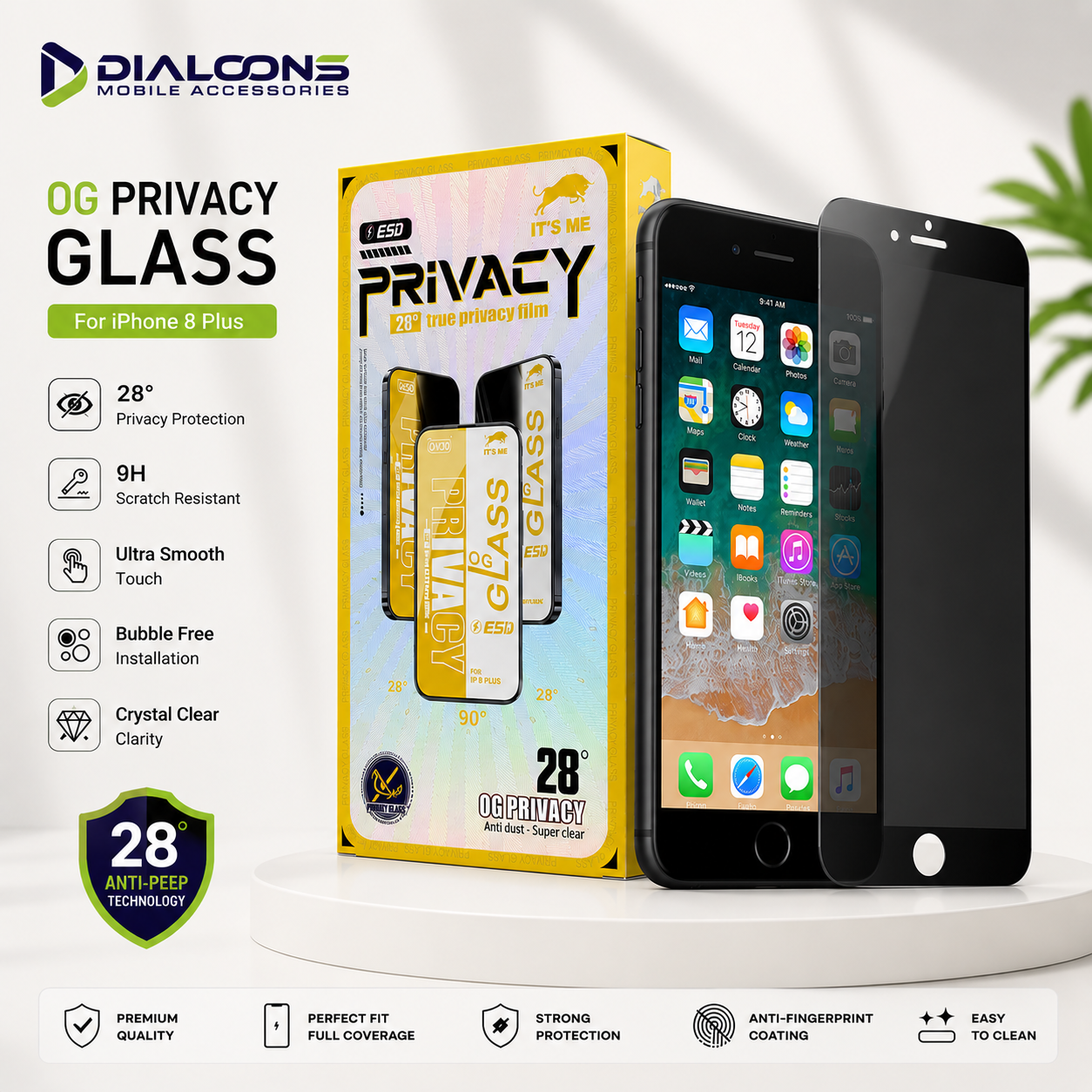 Iphone 8 Plus Privacy Screen Protector