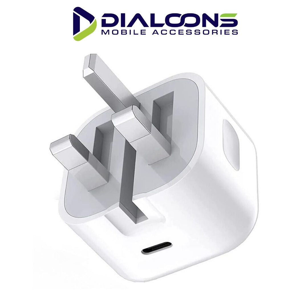 Apple 20W USB-C Fast Charger 3-Pin Power Adapter, Iphone 20W Original Adapter