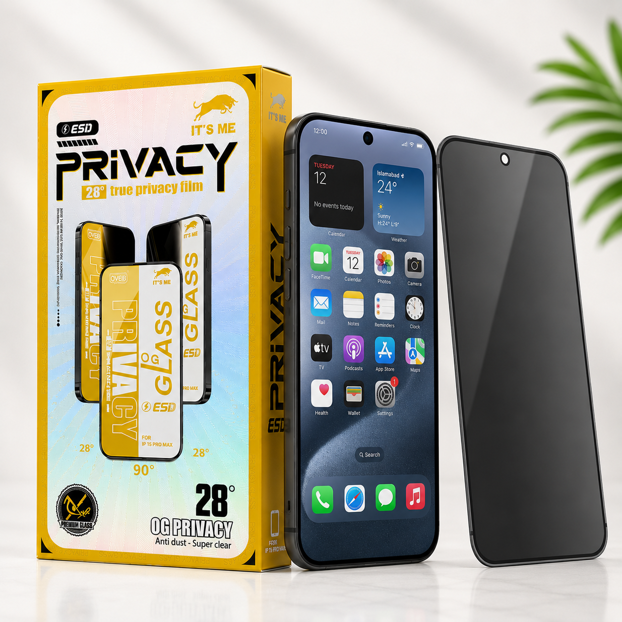 Iphone 15 Pro Max Privacy Screen Protector