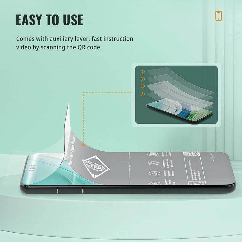 Anti-Spy Matte Privacy Sheet, HD Clear Privacy Sheet with Fingerprint Working