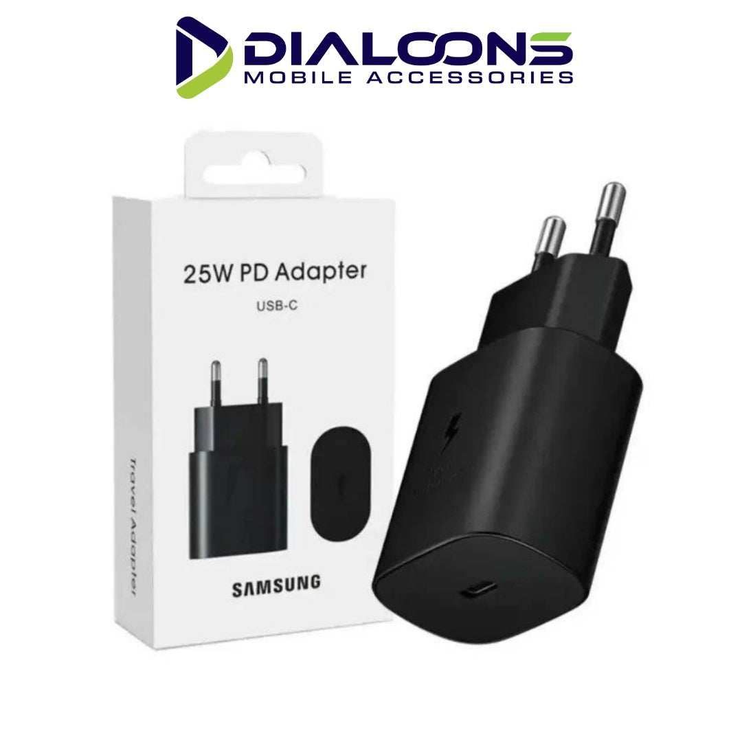 Samsung 25W PD Super Fast Charging USB-C Power Adapter, High Quality Original Fast Adapter