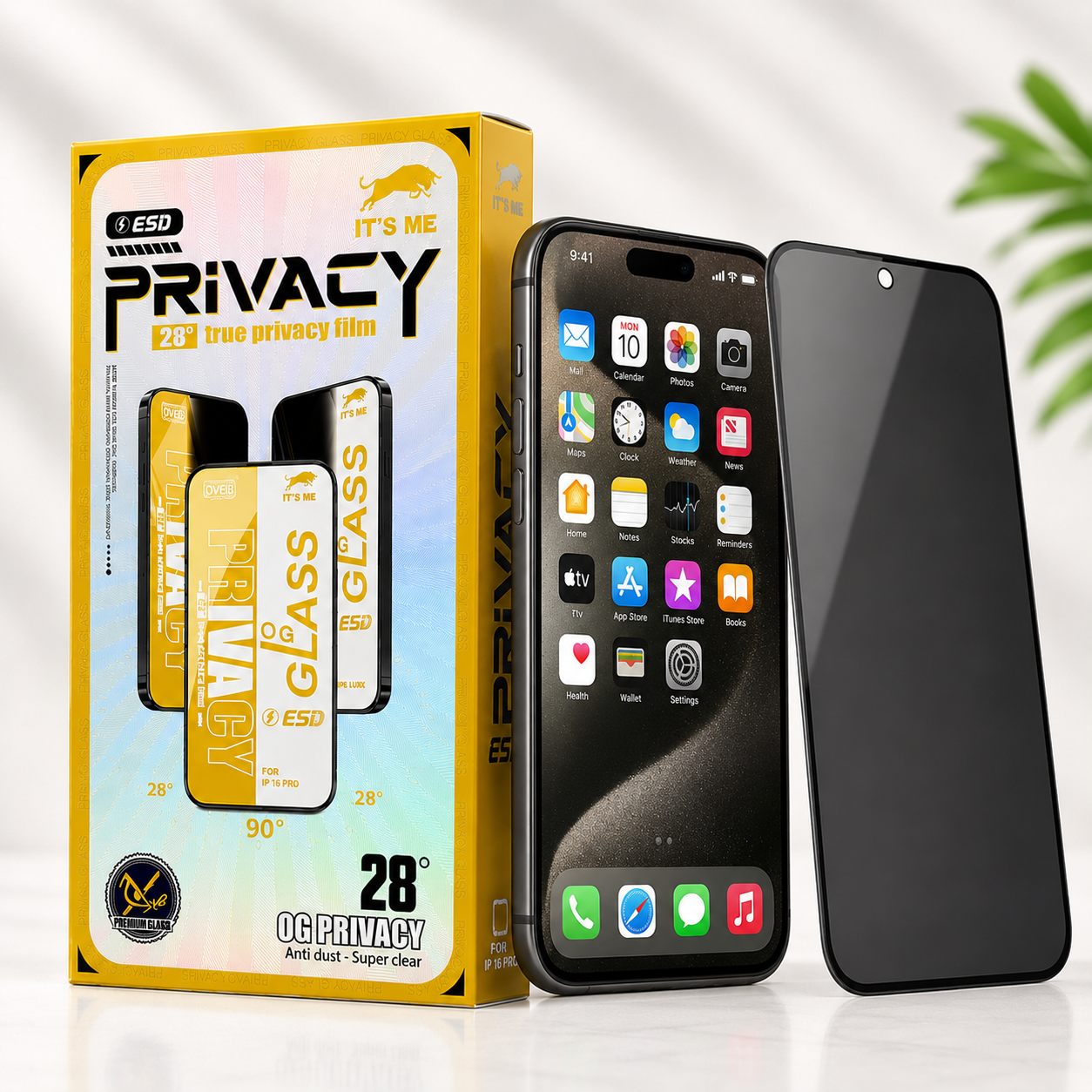 Iphone 16 Pro Privacy Screen Protector
