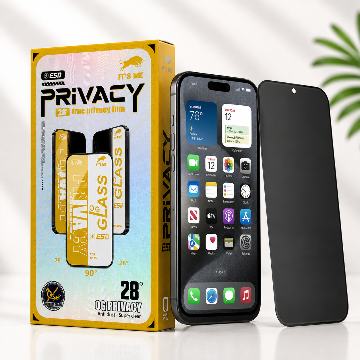 Iphone 15 Privacy Screen Protector